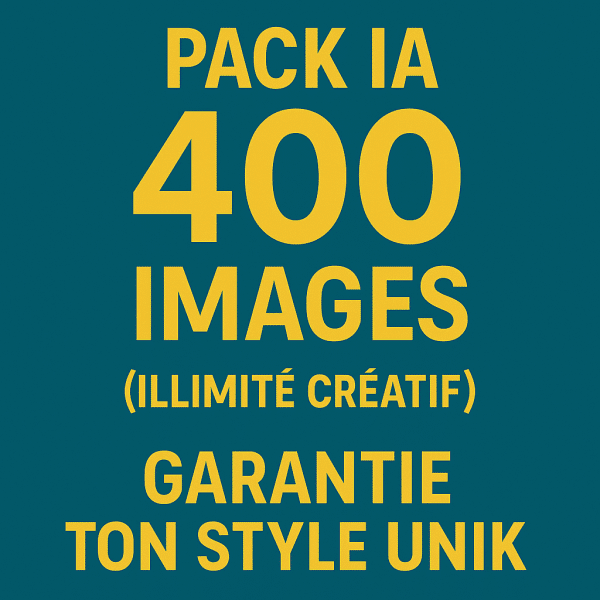 Pack IA – 400 images UN1K (Pack Illimité Créatif)